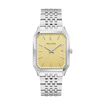 Orologio solo tempo Bulova con quadrante champagne MISURA UNICA