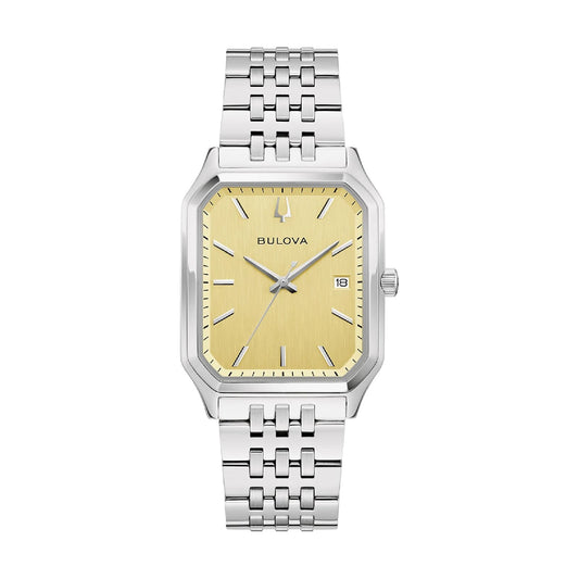 Orologio solo tempo Bulova con quadrante champagne MISURA UNICA