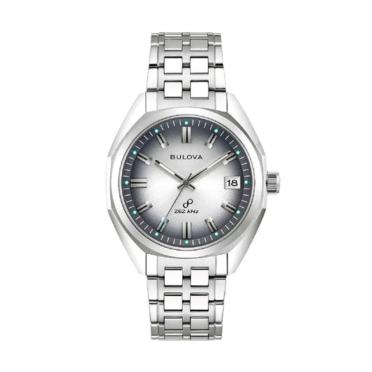 Orologio solo tempo Bulova in acciaio con quadrante argento MISURA UNICA