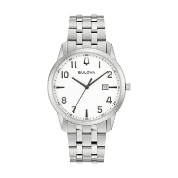 Orologio solo tempo Bulova in acciaio con dettagli grigi MISURA UNICA