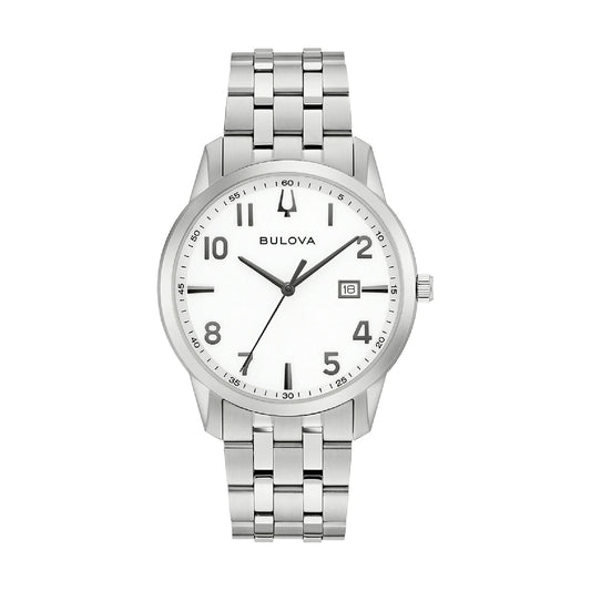 Orologio solo tempo Bulova in acciaio con dettagli grigi MISURA UNICA