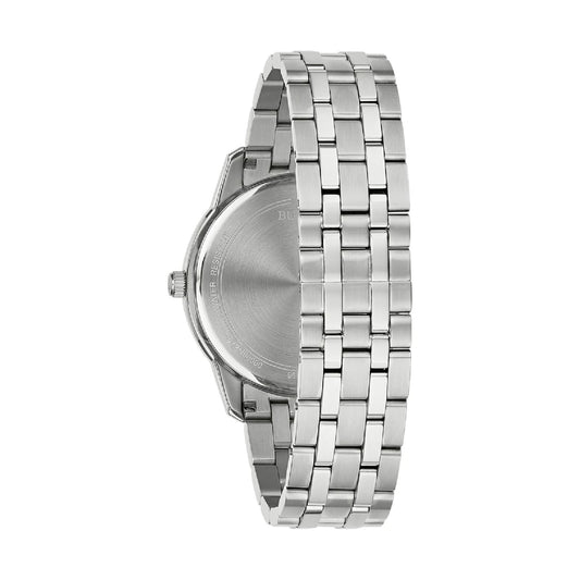 Orologio solo tempo Bulova in acciaio con quadrante blu MISURA UNICA