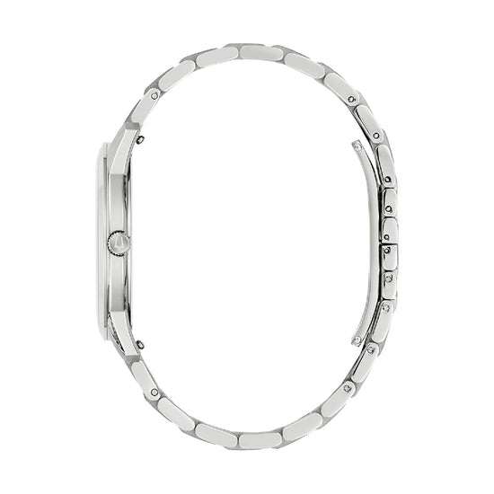 Orologio solo tempo Bulova in acciaio con quadrante blu MISURA UNICA