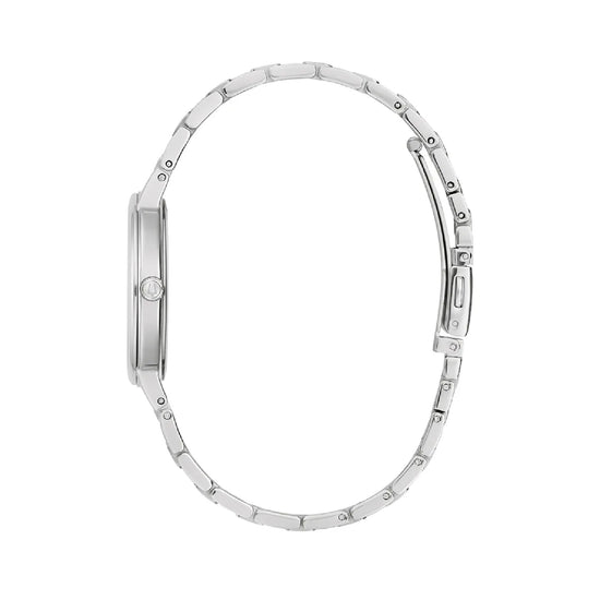 Orologio da donna Bulova in acciaio con quadrante rosa MISURA UNICA