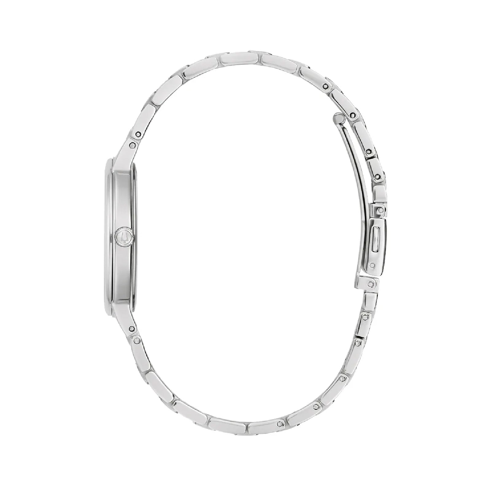 Orologio da donna Bulova in acciaio con quadrante rosa MISURA UNICA