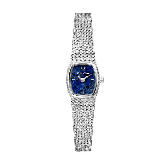 Orologio Bulova Goddess of Time in acciaio quadrante blu MISURA UNICA