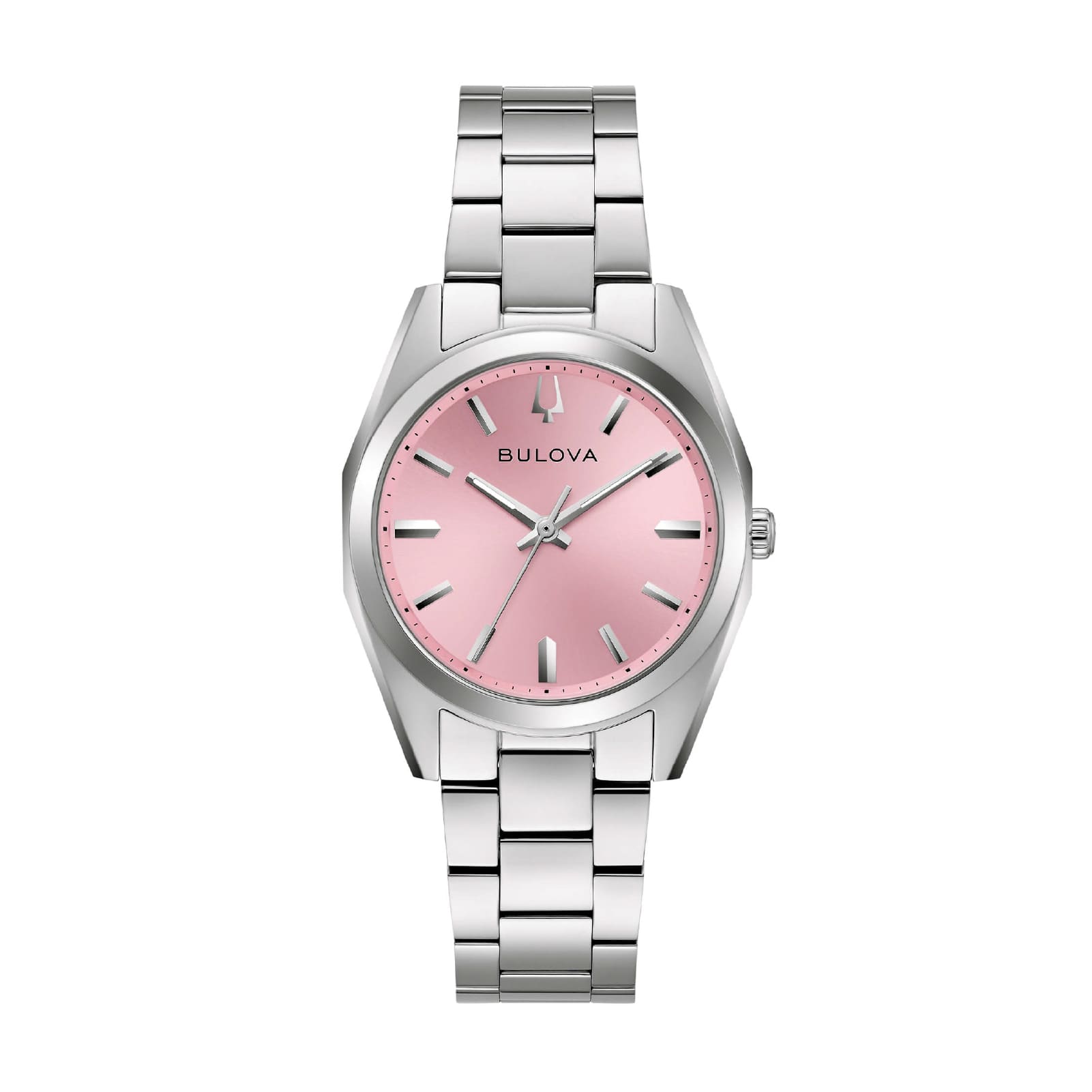 Orologio Bulova Surveyor Lady in acciaio quadrante rosa MISURA UNICA