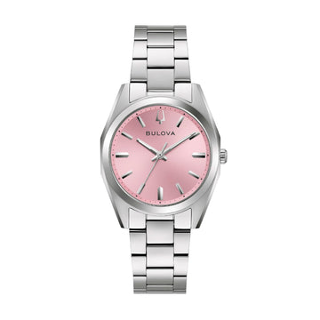 Orologio Bulova Surveyor Lady in acciaio quadrante rosa MISURA UNICA