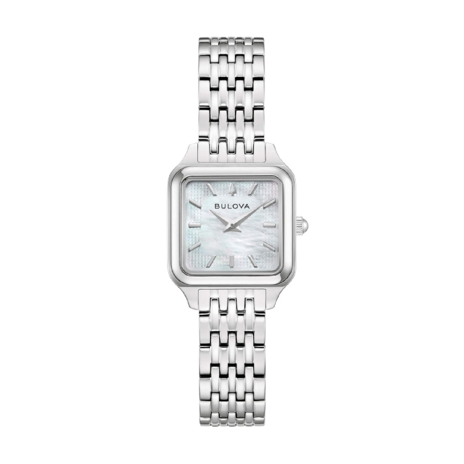 Orologio Bulova Sutton in acciaio cassa quadrata da donna MISURA UNICA
