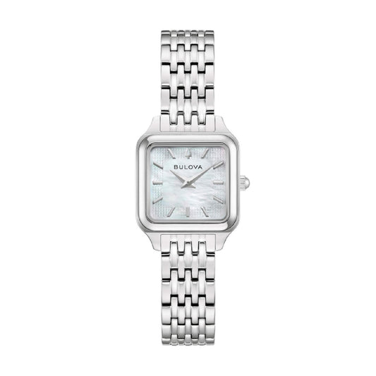 Orologio Bulova Sutton in acciaio cassa quadrata da donna MISURA UNICA