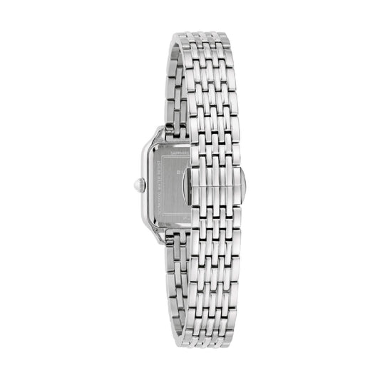 Orologio Bulova Sutton in acciaio cassa quadrata da donna MISURA UNICA