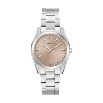 Orologio solo tempo Bulova Surveyor Lady in acciaio e rosa MISURA UNICA