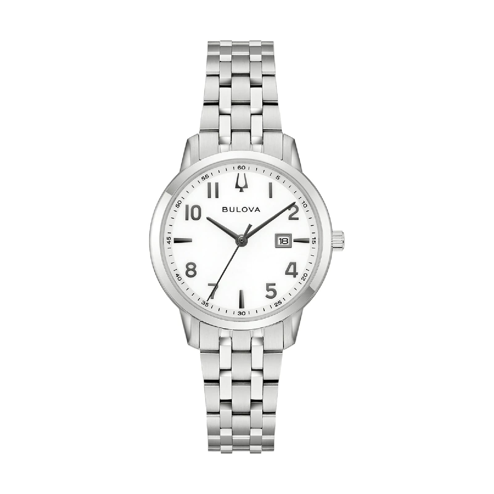 Orologio solo tempo Bulova donna con bracciale in acciaio MISURA UNICA