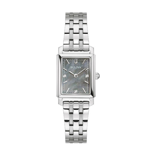 Orologio solo tempo Bulova Sutton in acciaio e madreperla MISURA UNICA