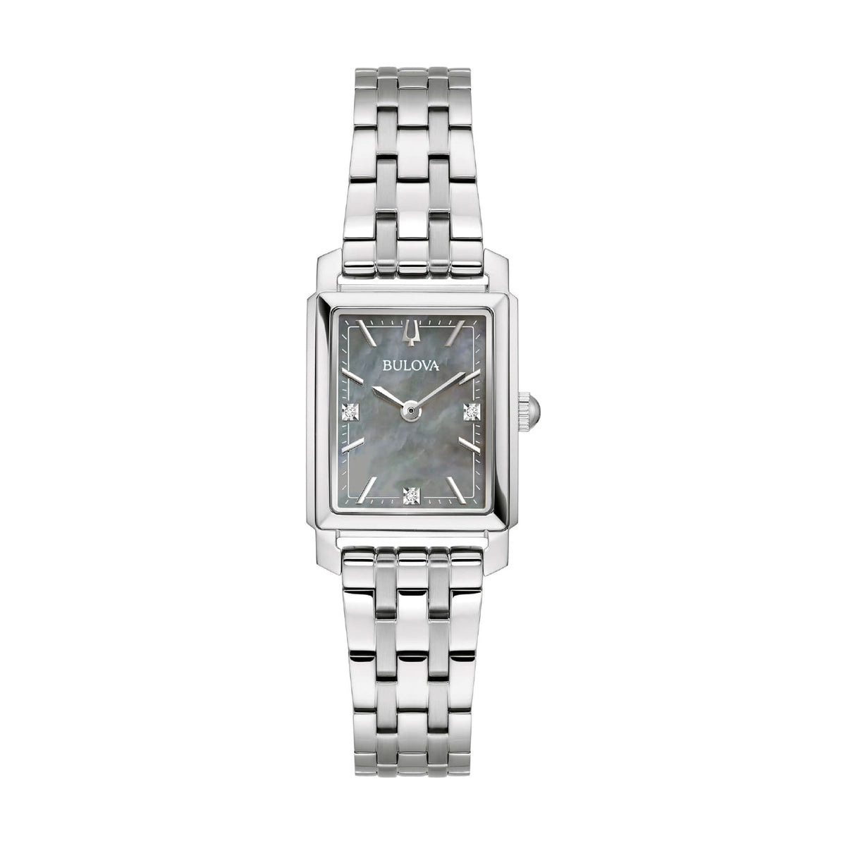 Orologio solo tempo Bulova Sutton in acciaio e madreperla MISURA UNICA