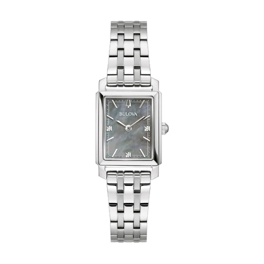 Orologio solo tempo Bulova Sutton in acciaio e madreperla MISURA UNICA