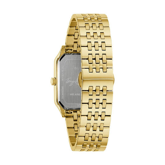 Orologio solo tempo Bulova con bracciale in acciaio dorato MISURA UNICA