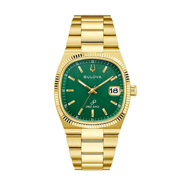 Orologio Bulova Super Seville acciaio dorato quadrante verde MISURA UNICA