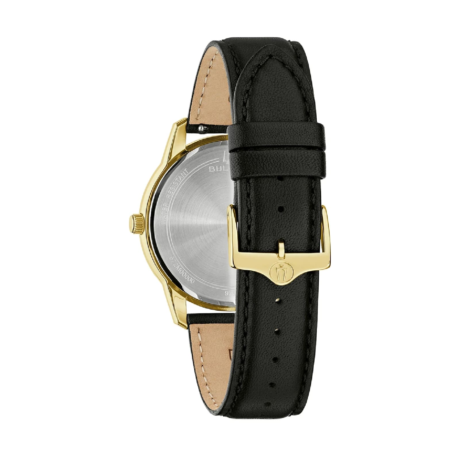 Orologio solo tempo Bulova cinturino in pelle e quadrante oro MISURA UNICA