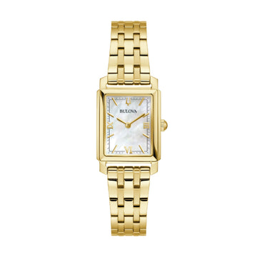 Orologio solo tempo Bulova Sutton in acciaio oro e madreperla MISURA UNICA