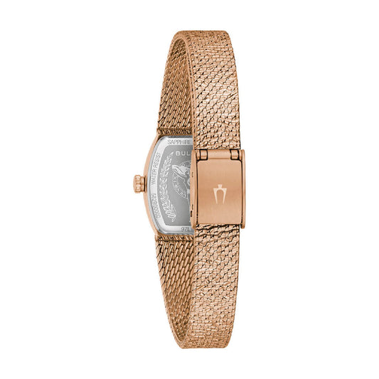 Orologio Bulova Goddess of Time acciaio rosé colore marrone MISURA UNICA
