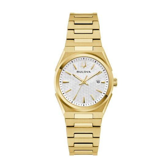 Orologio Bulova in acciaio dorato cassa rotonda da donna MISURA UNICA