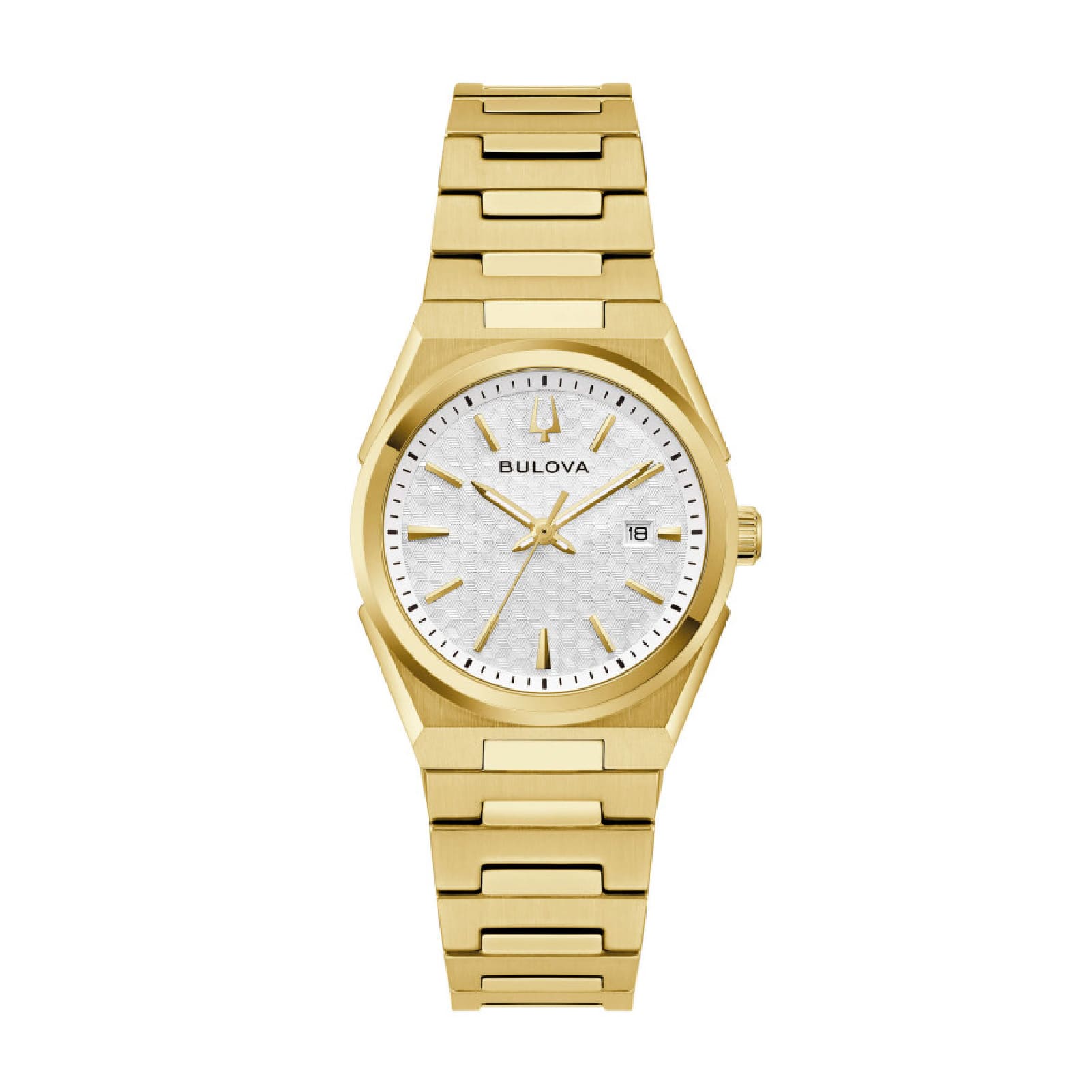 Orologio Bulova in acciaio dorato cassa rotonda da donna MISURA UNICA
