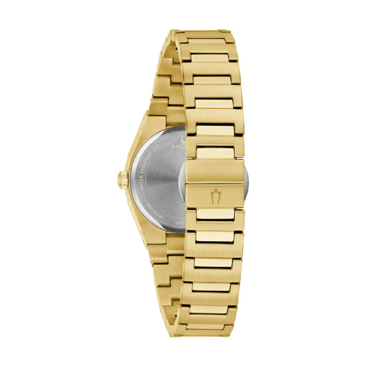 Orologio Bulova in acciaio dorato cassa rotonda da donna MISURA UNICA