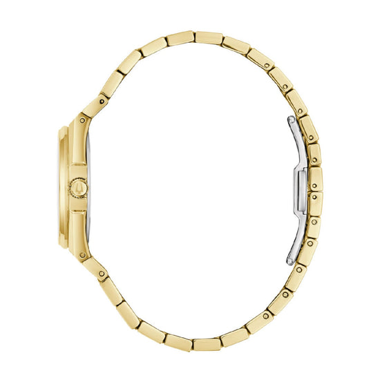 Orologio Bulova in acciaio dorato cassa rotonda da donna MISURA UNICA