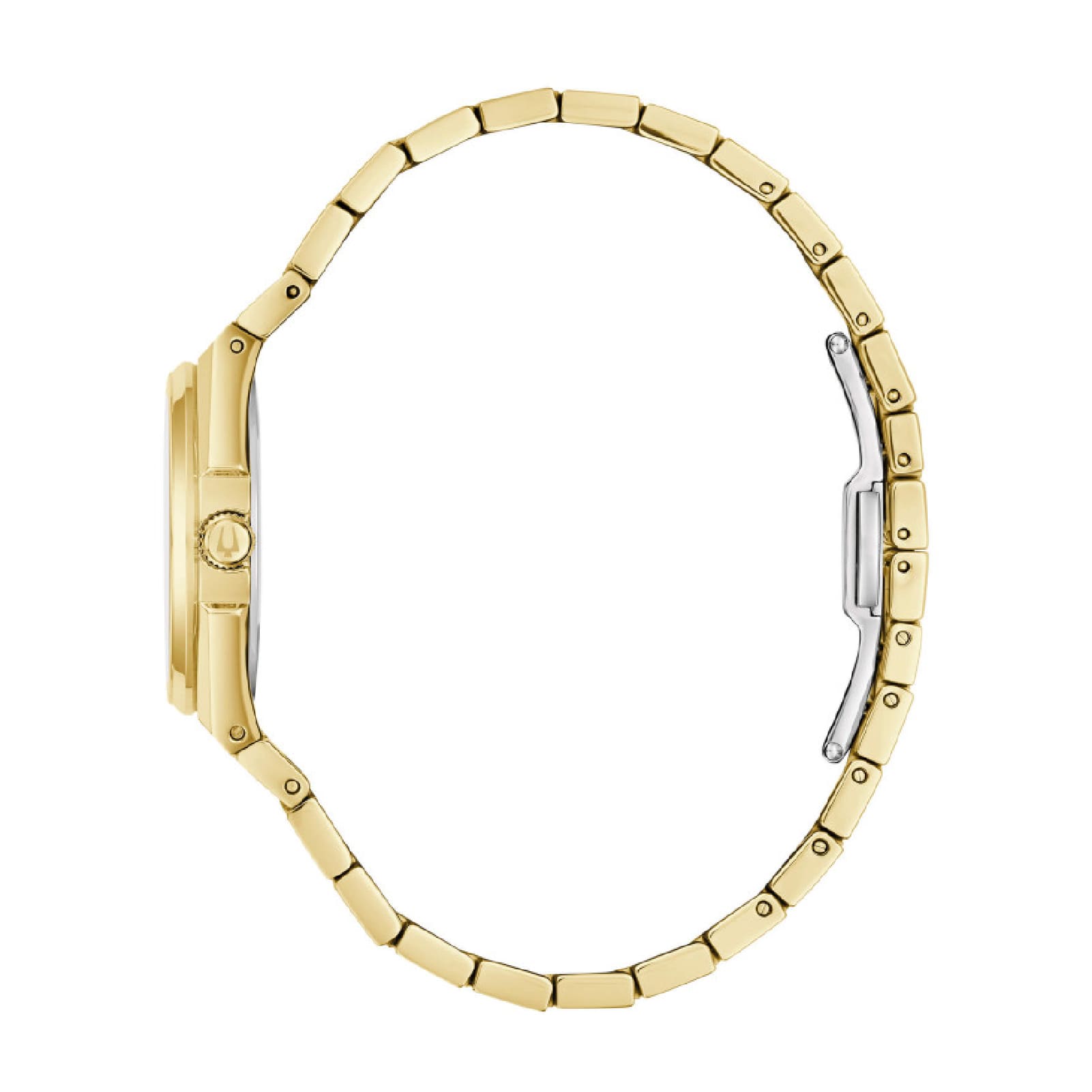 Orologio Bulova in acciaio dorato cassa rotonda da donna MISURA UNICA