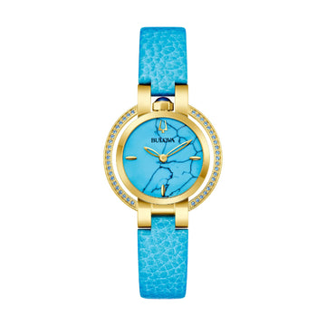 Orologio donna Bulova Rubaiyat Four Seasons colore turchese MISURA UNICA