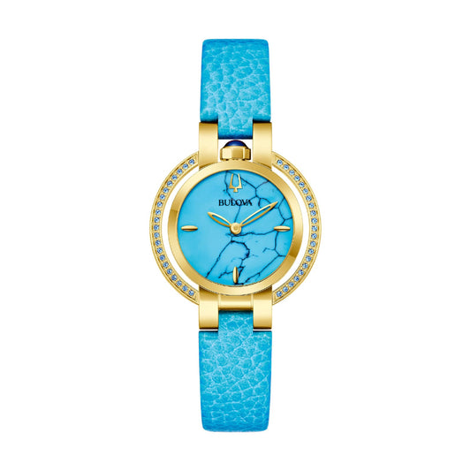 Orologio donna Bulova Rubaiyat Four Seasons colore turchese MISURA UNICA