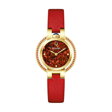 Orologio da donna Bulova Rubaiyat Four Seasons colore rosso MISURA UNICA
