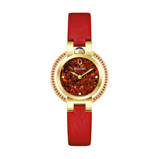 Orologio da donna Bulova Rubaiyat Four Seasons colore rosso MISURA UNICA