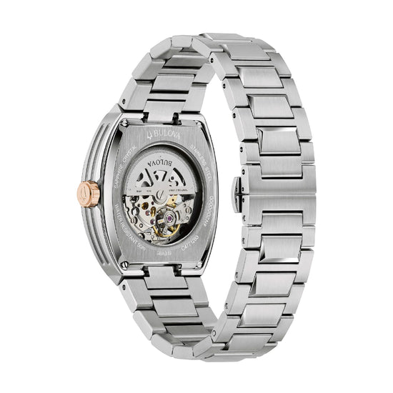 Orologio solotempo Bulova Maquina in acciaio quadrante blu MISURA UNICA