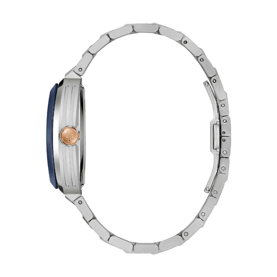 Orologio solotempo Bulova Maquina in acciaio quadrante blu MISURA UNICA