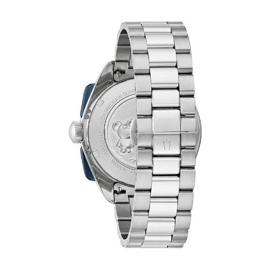 Orologio cronografo Bulova Lunar Pilot in acciaio colore blu MISURA UNICA