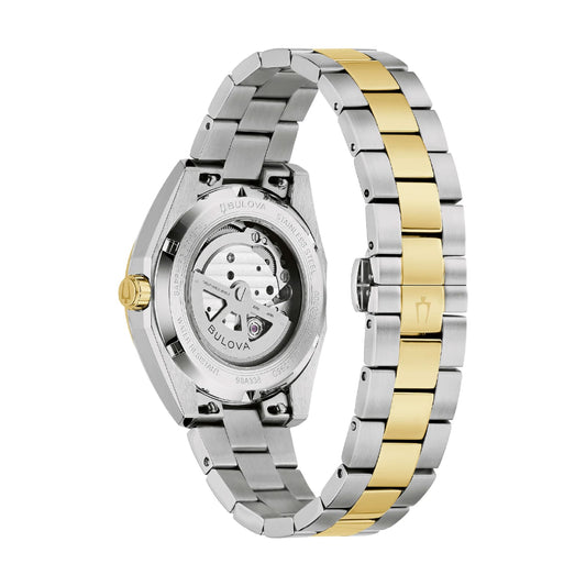 Orologio solo tempo Bulova Surveyor in acciaio bicolore e verde MISURA UNICA