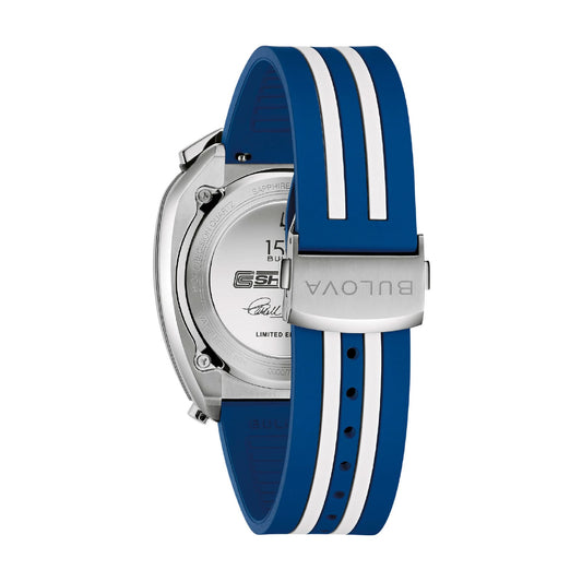 Orologio cronografo Bulova Shelby Racer da uomo colore blu MISURA UNICA