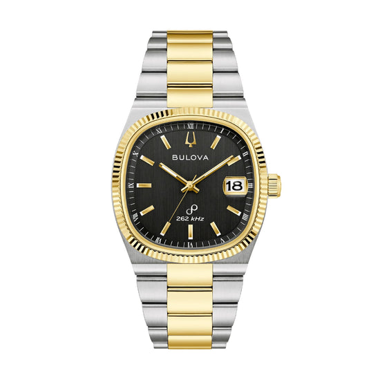 Orologio da uomo Bulova Super Seville in acciaio bicolore oro MISURA UNICA