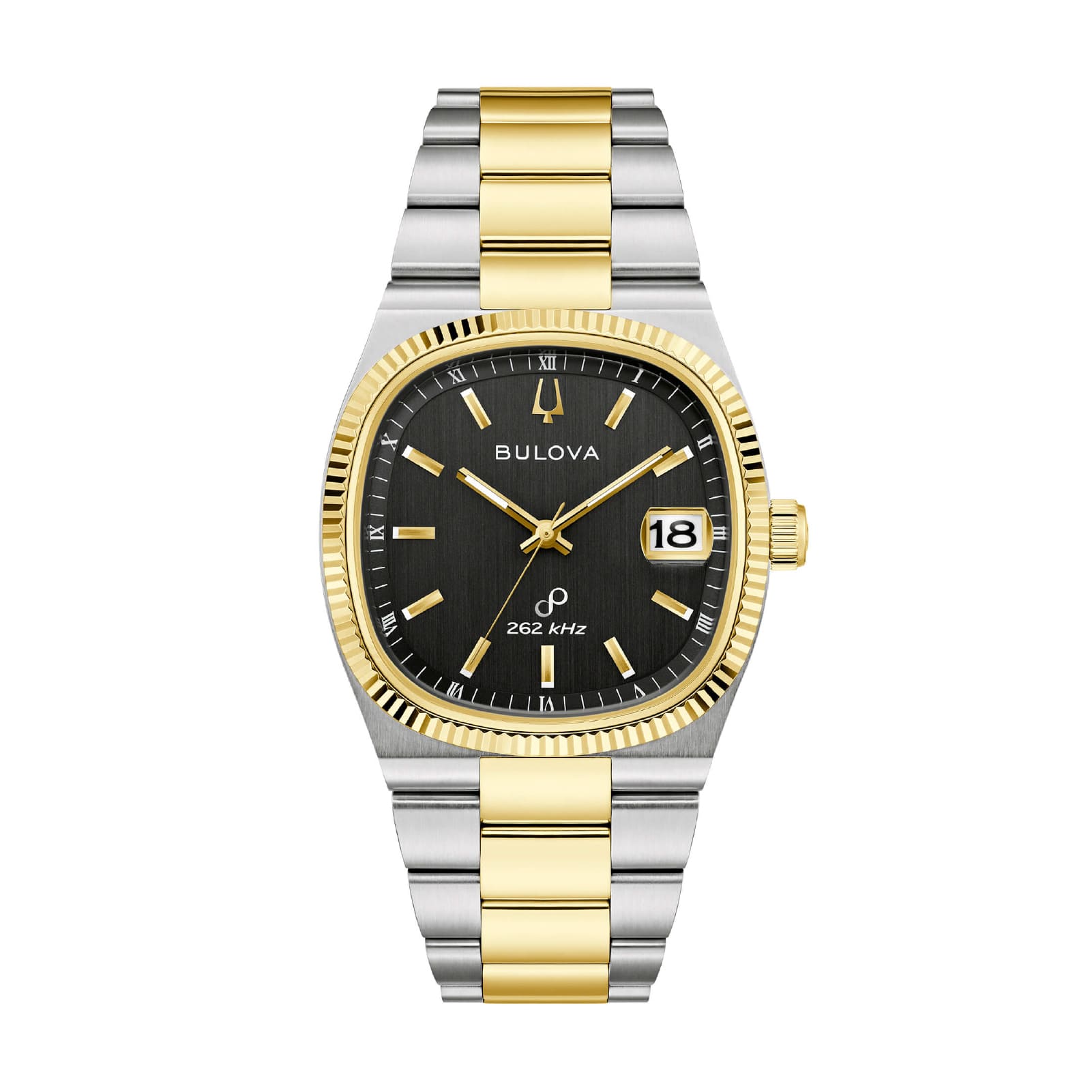 Orologio da uomo Bulova Super Seville in acciaio bicolore oro MISURA UNICA