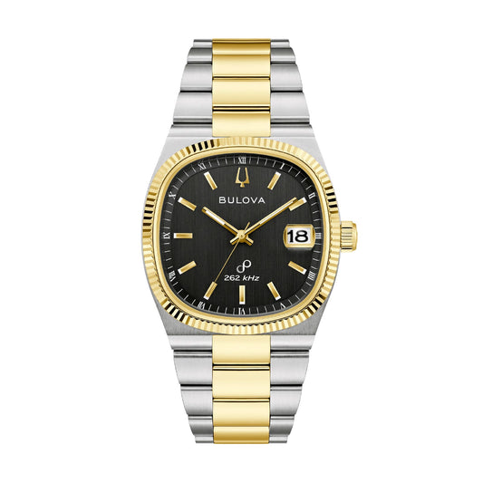 Orologio da uomo Bulova Super Seville in acciaio bicolore oro MISURA UNICA