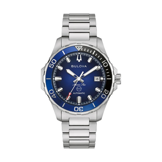 Orologio automatico Bulova Marine Star quadrante nero e blu MISURA UNICA