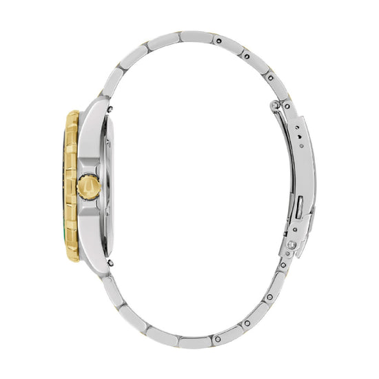 Orologio Bulova Marine Star in acciaio dorato verde e nero 41mm MISURA UNICA