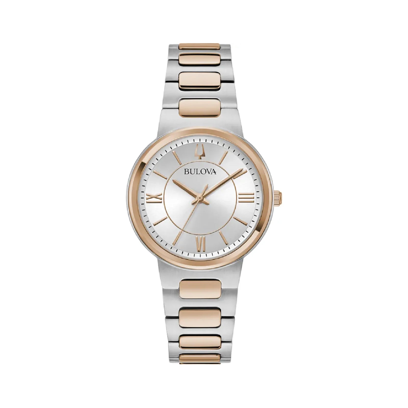 Orologio da donna Bulova in acciaio bicolor oro rosa MISURA UNICA