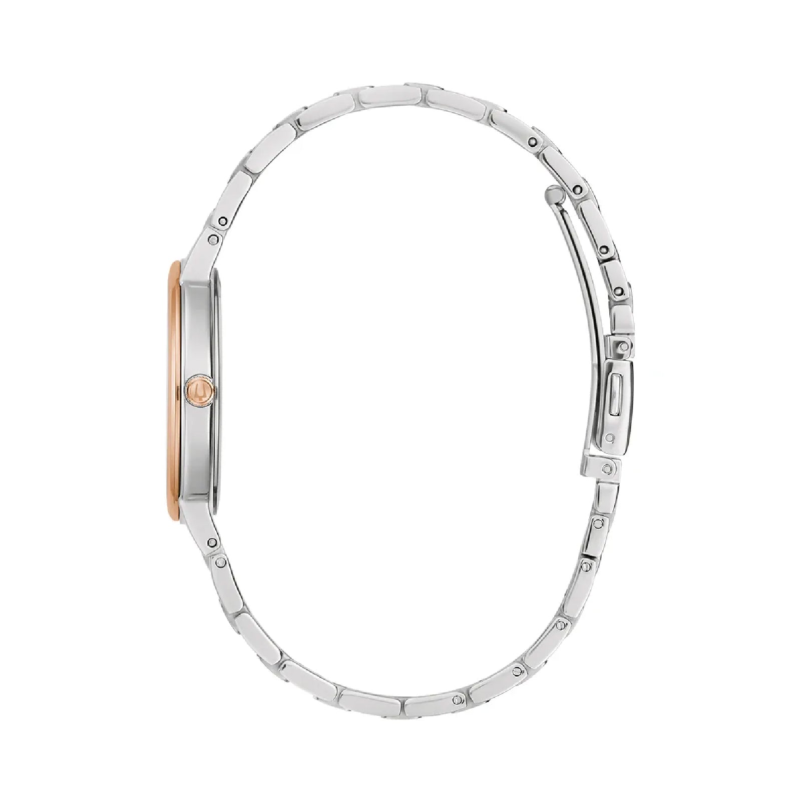 Orologio da donna Bulova in acciaio bicolor oro rosa MISURA UNICA