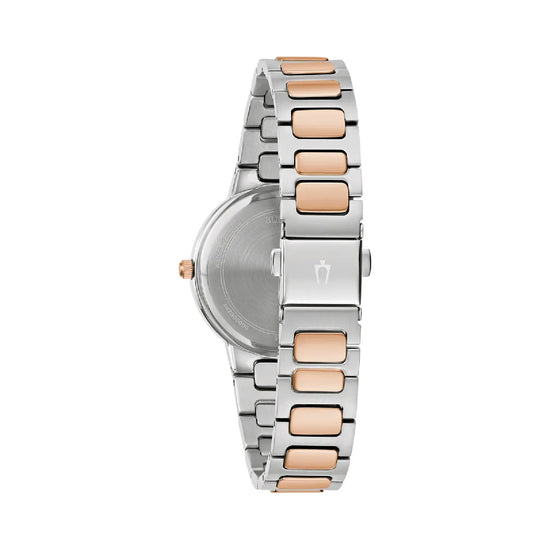 Orologio da donna Bulova in acciaio bicolor oro rosa MISURA UNICA
