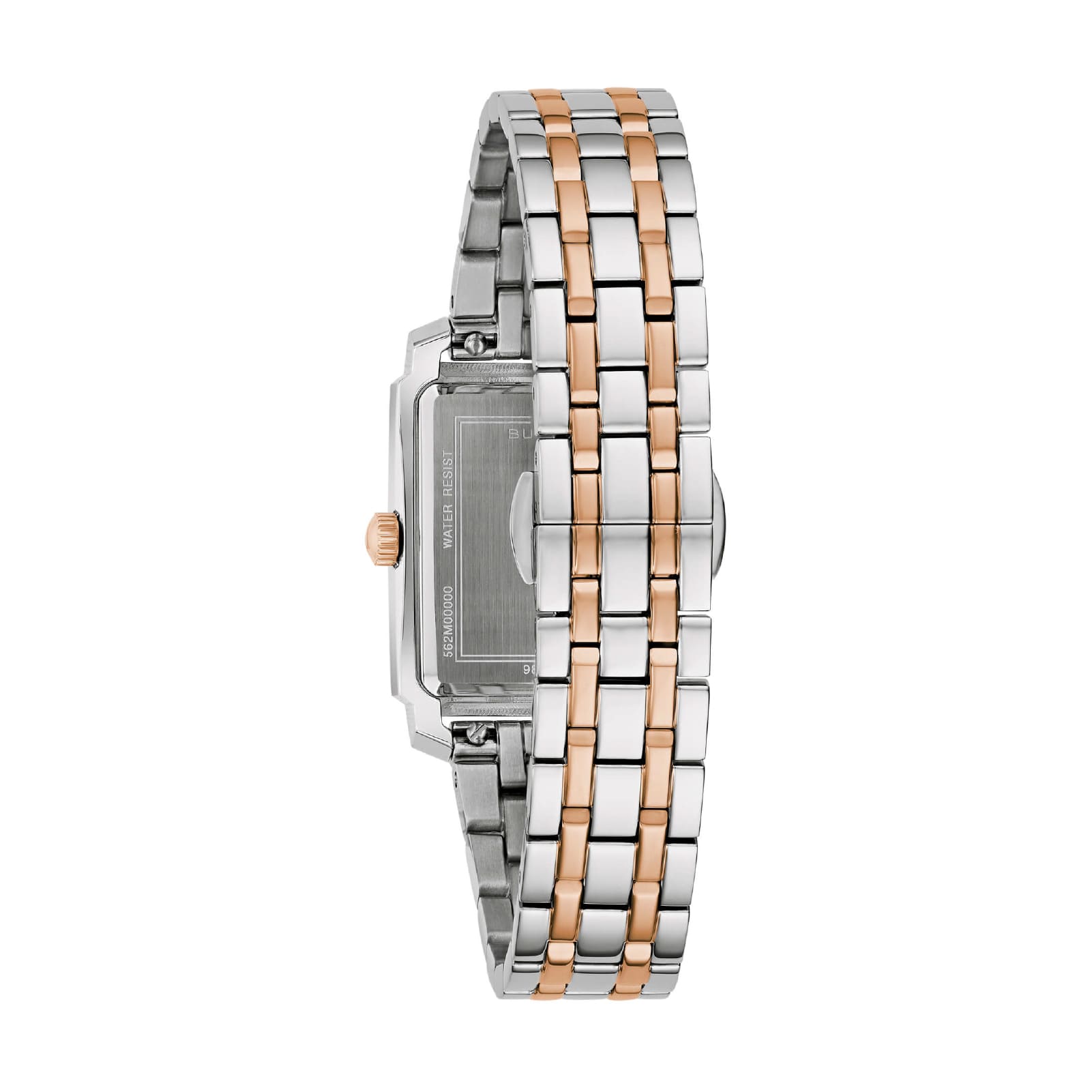 Orologio donna Bulova Sutton Tank in acciaio bicolor oro rosa MISURA UNICA