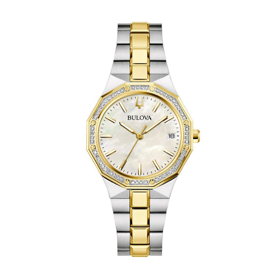 Orologio solo tempo Bulova donna acciaio quadrante madreperla MISURA UNICA