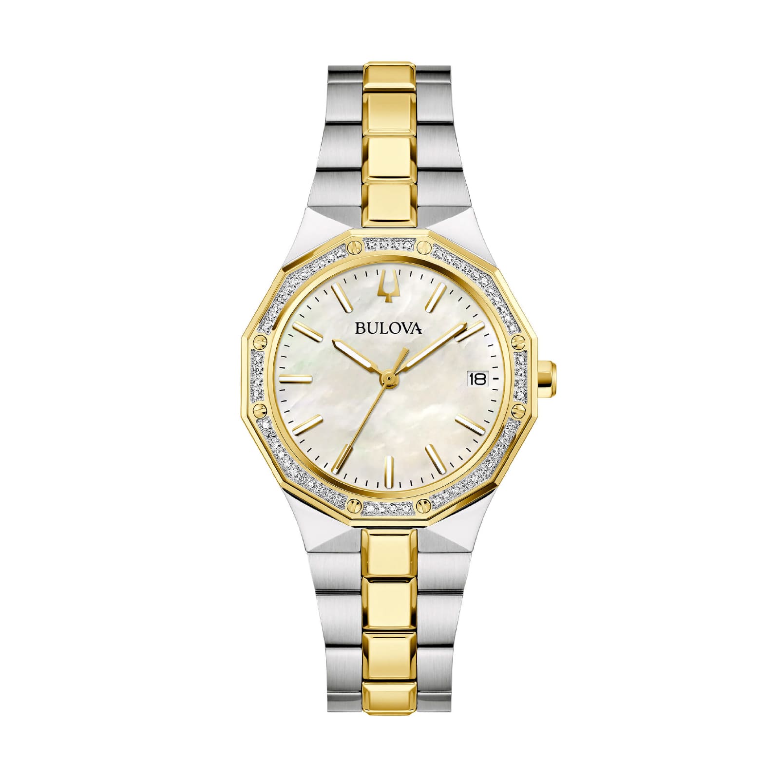 Orologio solo tempo Bulova donna acciaio quadrante madreperla MISURA UNICA